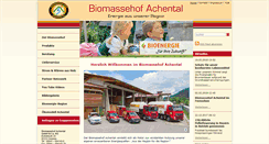 Desktop Screenshot of biomassehof-achental.de